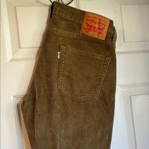 Levi's Olive Corduroy Men's Pants W34 L30